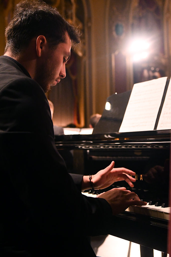 Daniel Singh practices Fanfare Ritmico